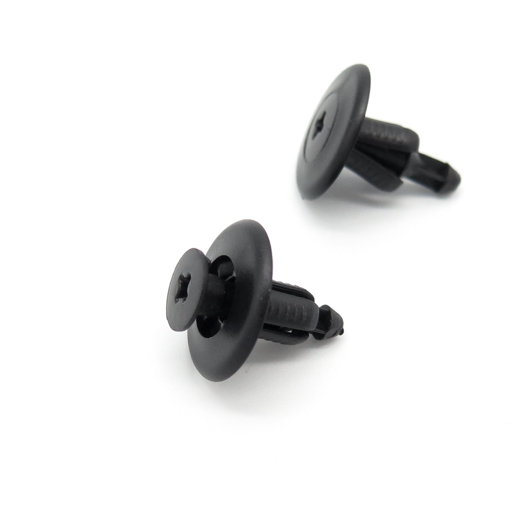 Push Fit Plastic Rivet, 6.5mm Hole, 18mm Collar, Black - image 3