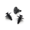 Push Fit Plastic Rivet, 6.5mm Hole, 18mm Collar, Black