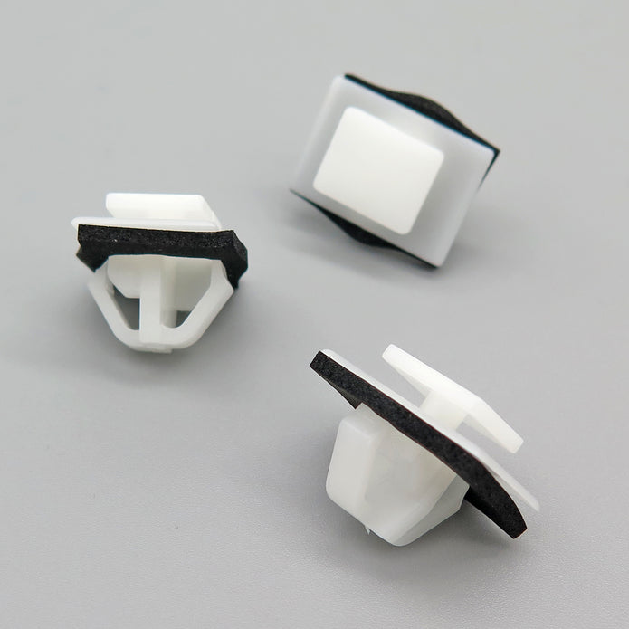 Exterior Side Moulding & Trim Clip, White with Foam Seal