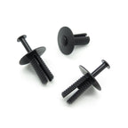 Push Fit Plastic Rivet, 8mm Hole, 22mm Collar, Black