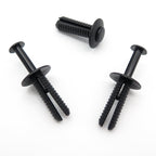 Push Fit Plastic Rivet, 6mm Hole, 15mm Collar, Black - image 3