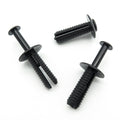 Push Fit Plastic Rivet, 6mm Hole, 15mm Collar, Black