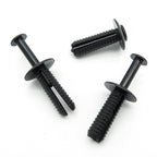 Push Fit Plastic Rivet, 6mm Hole, 15mm Collar, Black