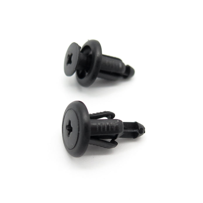 Push Fit Plastic Rivet, 6.5mm Hole, 12mm Collar, Black, Easy Release - image 3