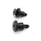 Push Fit Plastic Rivet, 6.5mm Hole, 12mm Collar, Black, Easy Release - image 3