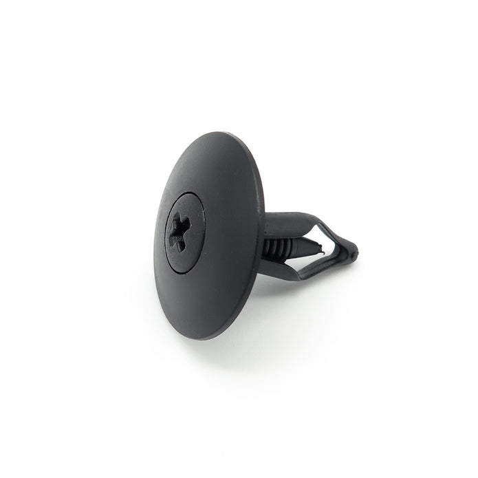 Screw Fit Plastic Rivet, 6mm Hole, 25mm Collar, Black - image 3