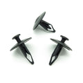 Screw Fit Plastic Rivet, 6mm Hole, 25mm Collar, Black
