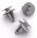Interior Trim Panel Clip, 8mm Hole, Grey