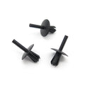 Push Fit Plastic Rivet, 5mm Hole, 16mm Collar, Black