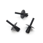 Push Fit Plastic Rivet, 5mm Hole, 16mm Collar, Black