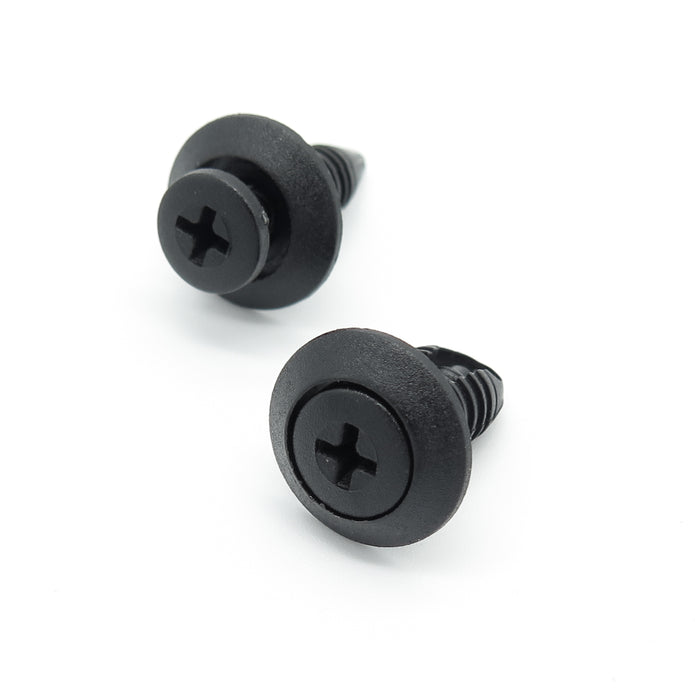 Screw Fit Plastic Rivet, 6.5mm Hole, 16mm Collar, Black - image 3