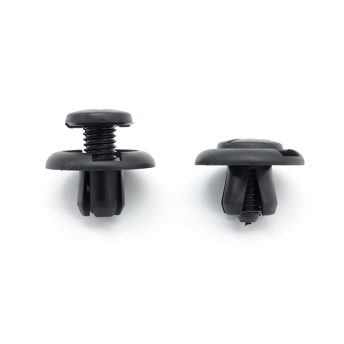 Screw Fit Plastic Rivet, 8mm Hole, 20mm Collar, Black, Type A - image 3