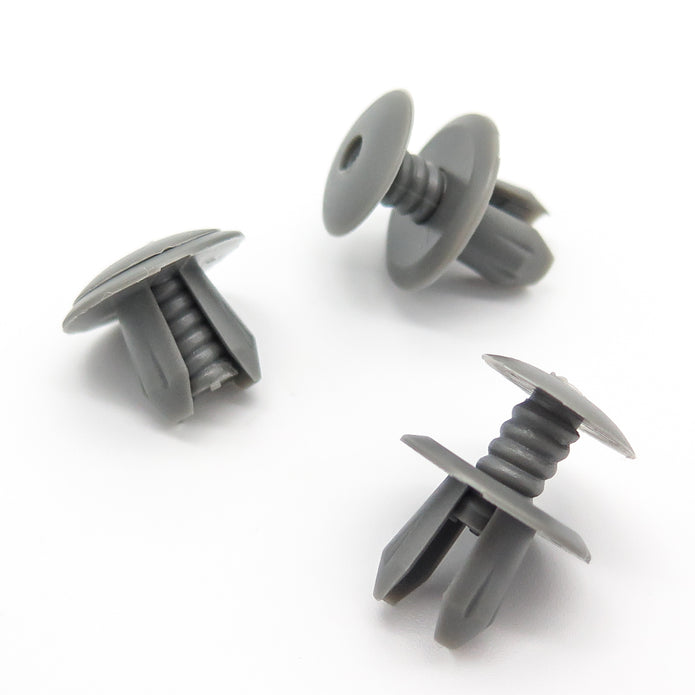 Interior Trim Panel & Lining Clip, Hex Head Design, Mid Grey - image 3
