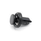 Push Fit Plastic Rivet, 10mm Hole, 20mm Collar, Metal Insert- Long, Black - image 3