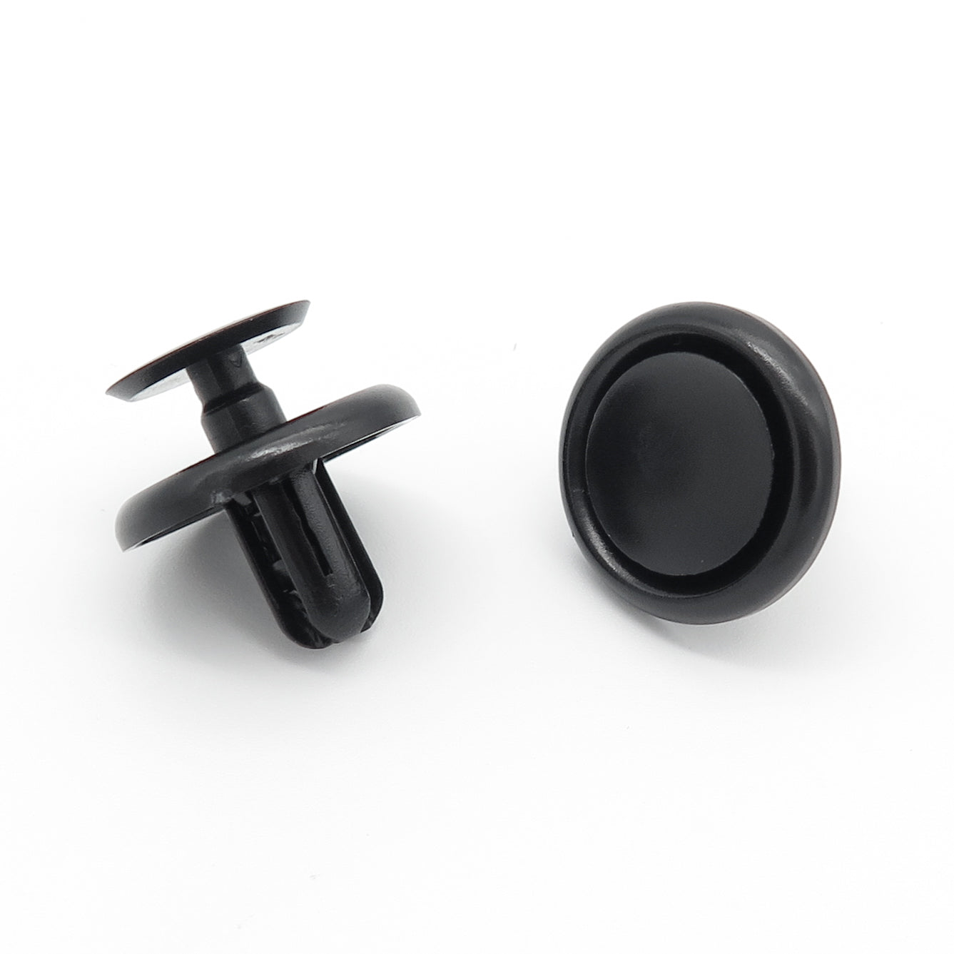 Push Fit Plastic Rivet, 7mm Hole, 20mm Collar, Black - image 3