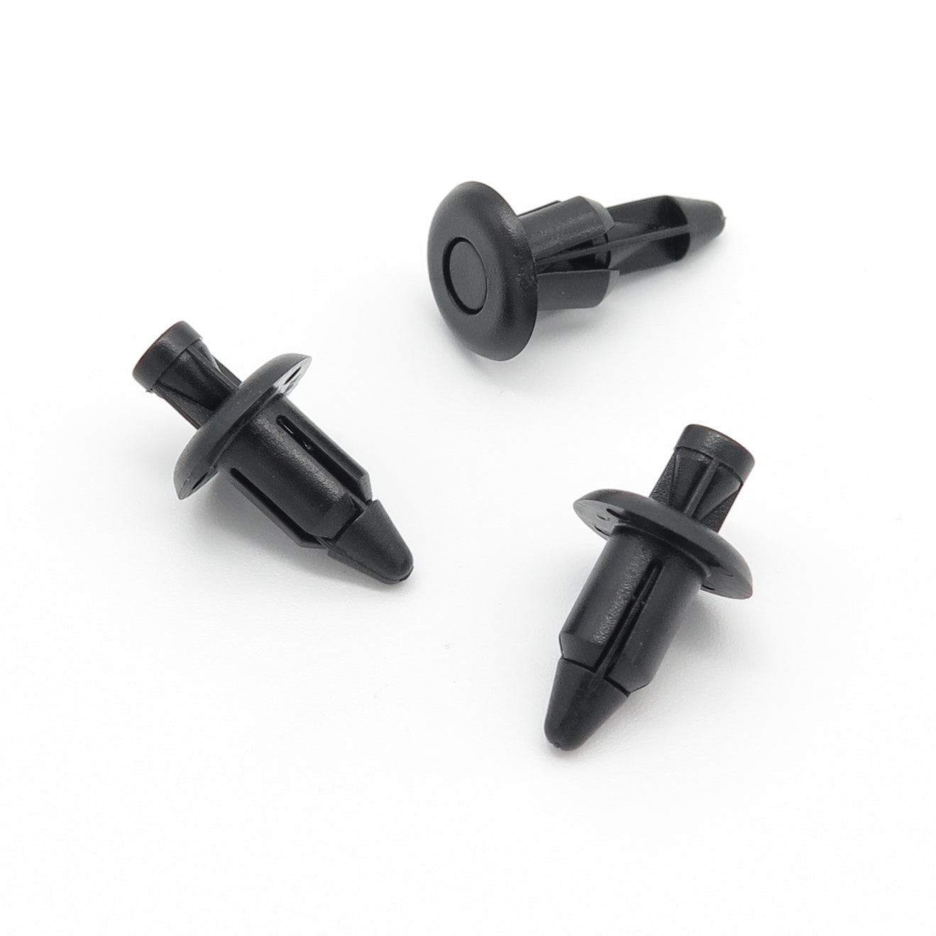 Push Fit Plastic Rivet, 6mm Hole, Black