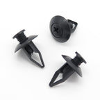 Screw Fit Plastic Rivet, 8mm Hole, 19mm Collar, Black
