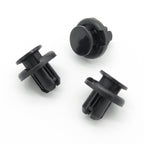 Push Fit Plastic Rivet, 10mm Hole, 19mm Collar, Short Stemmed