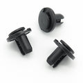 Push Fit Plastic Rivet, 10mm Hole, 20mm Collar, Black, Type