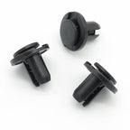 Push Fit Plastic Rivet, 10mm Hole, 20mm Collar, Black, Type