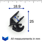 Bonnet Stay Holder, Black - image 2