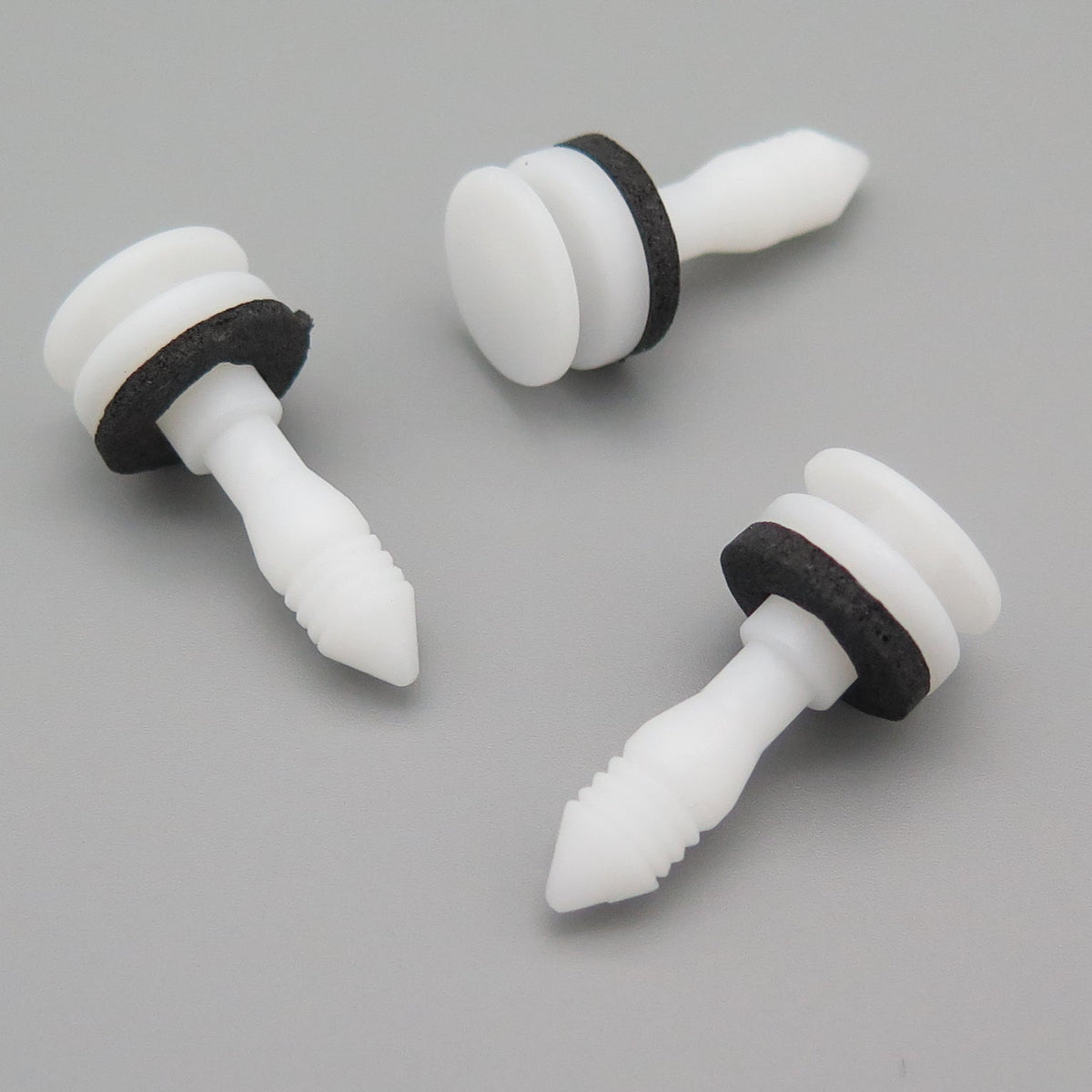 Interior Trim Panel Clip, White with Washer