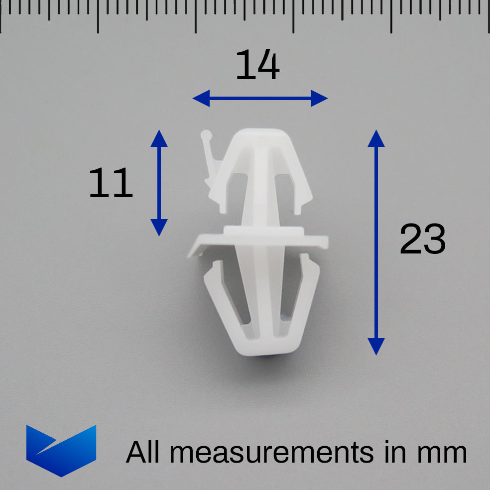 Rocker Panel Clip, White - image 2