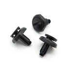 Push Fit Plastic Rivet, 7mm Hole, Black