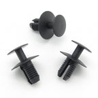 Push Fit Plastic Rivet, 8mm, Black,