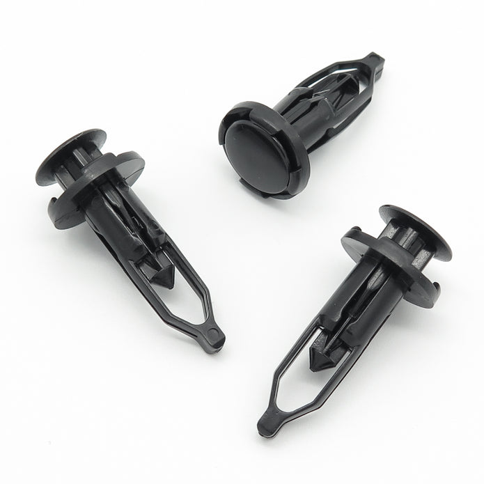 Push Fit Bumper Clip, 9mm, Black, Long