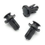 Push Fit Plastic Rivet, 10mm Hole, 20mm Collar, Black, Type B