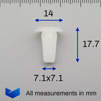 Screw Grommet, 4mm Screw, 7.5x7.5mm Hole - image 2