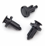 Push Fit Plastic Rivet, 10mm Hole, 20mm Head, Black