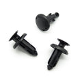 Push Fit Plastic Rivet, 8mm Hole, 18mm Collar, Black