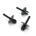 Plastic Rivet, 5.5mm Hole, 16mm Collar, Black
