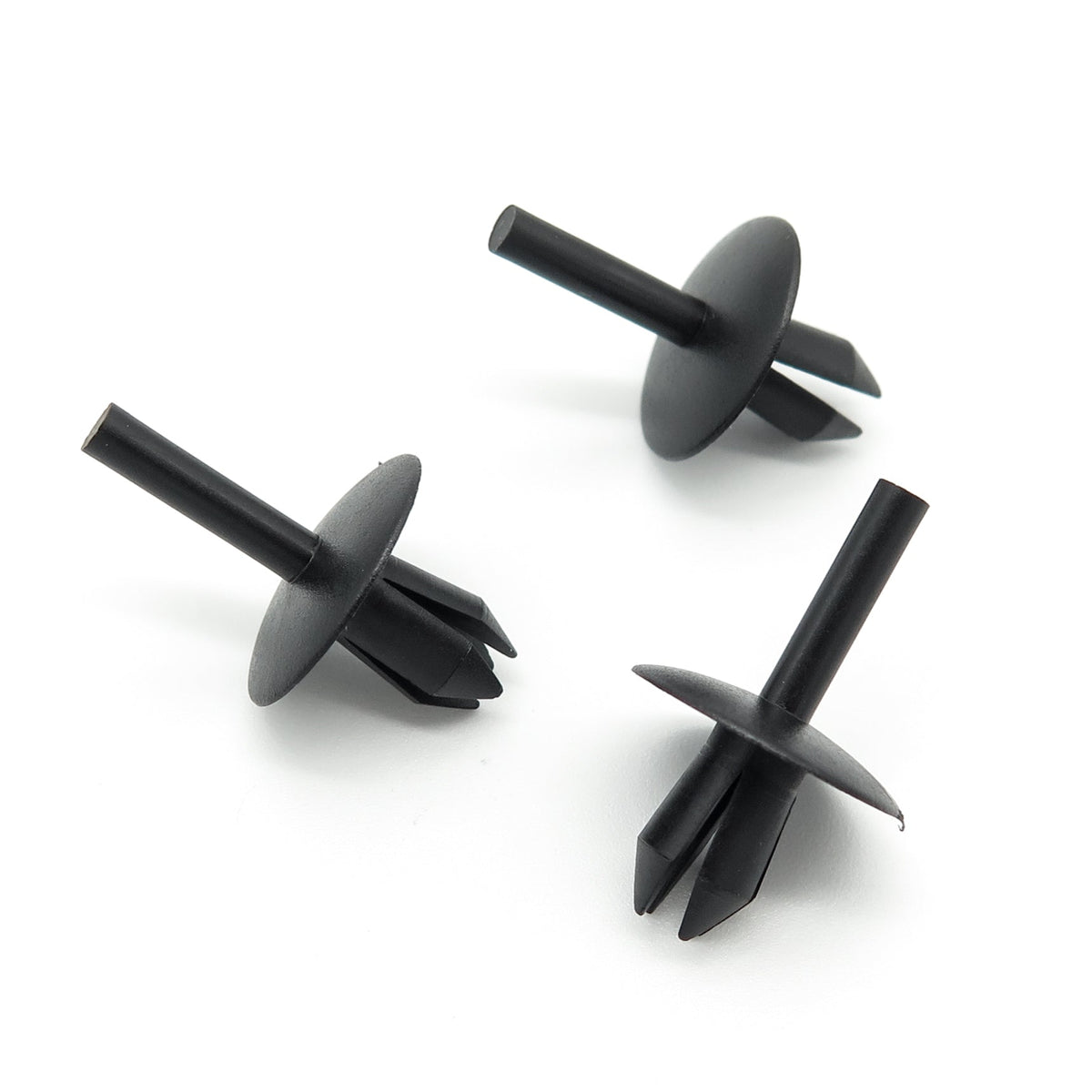 Plastic Rivet, 5.5mm Hole, 16mm Collar, Black