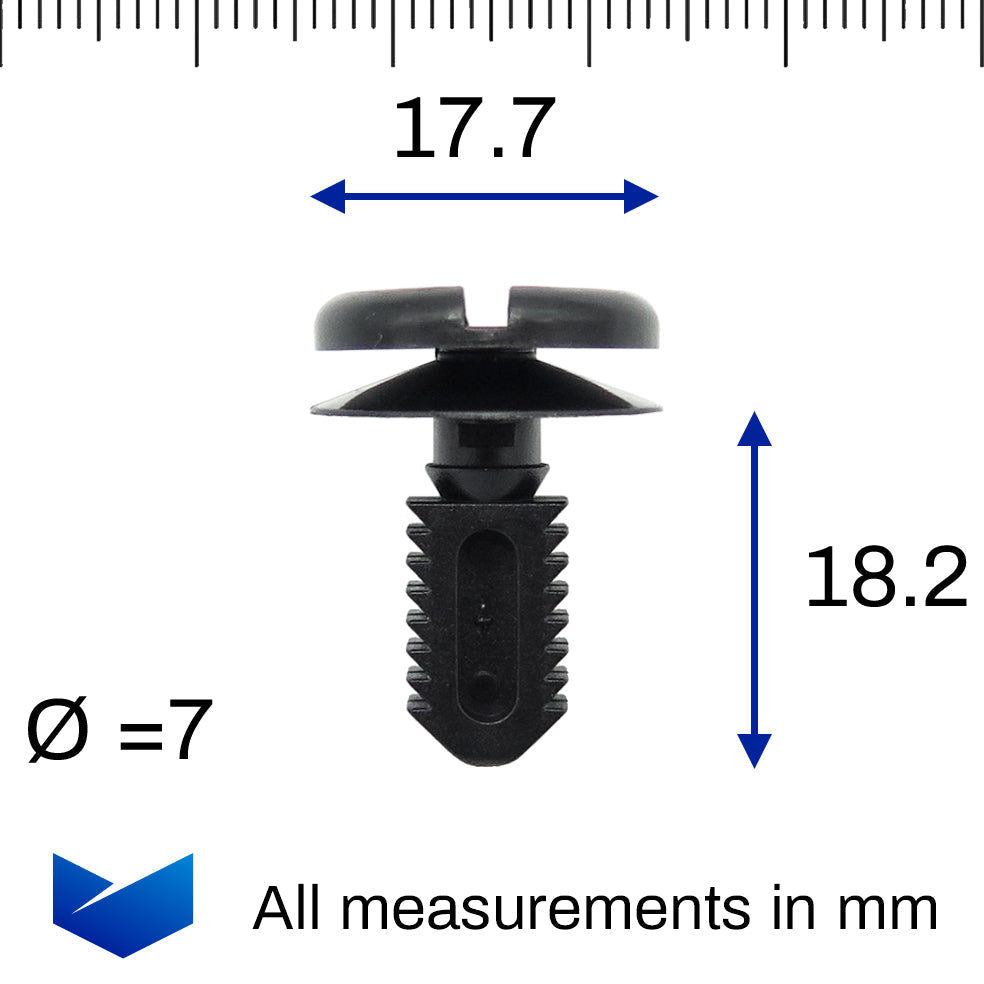 Plastic Fastener, Fir Tree Insert Clip, - image 2