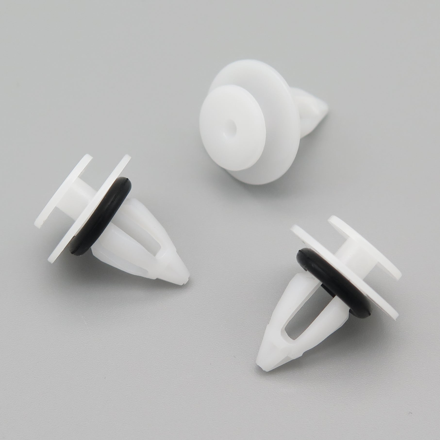 Plastic Fastener, Moulding Clip, White