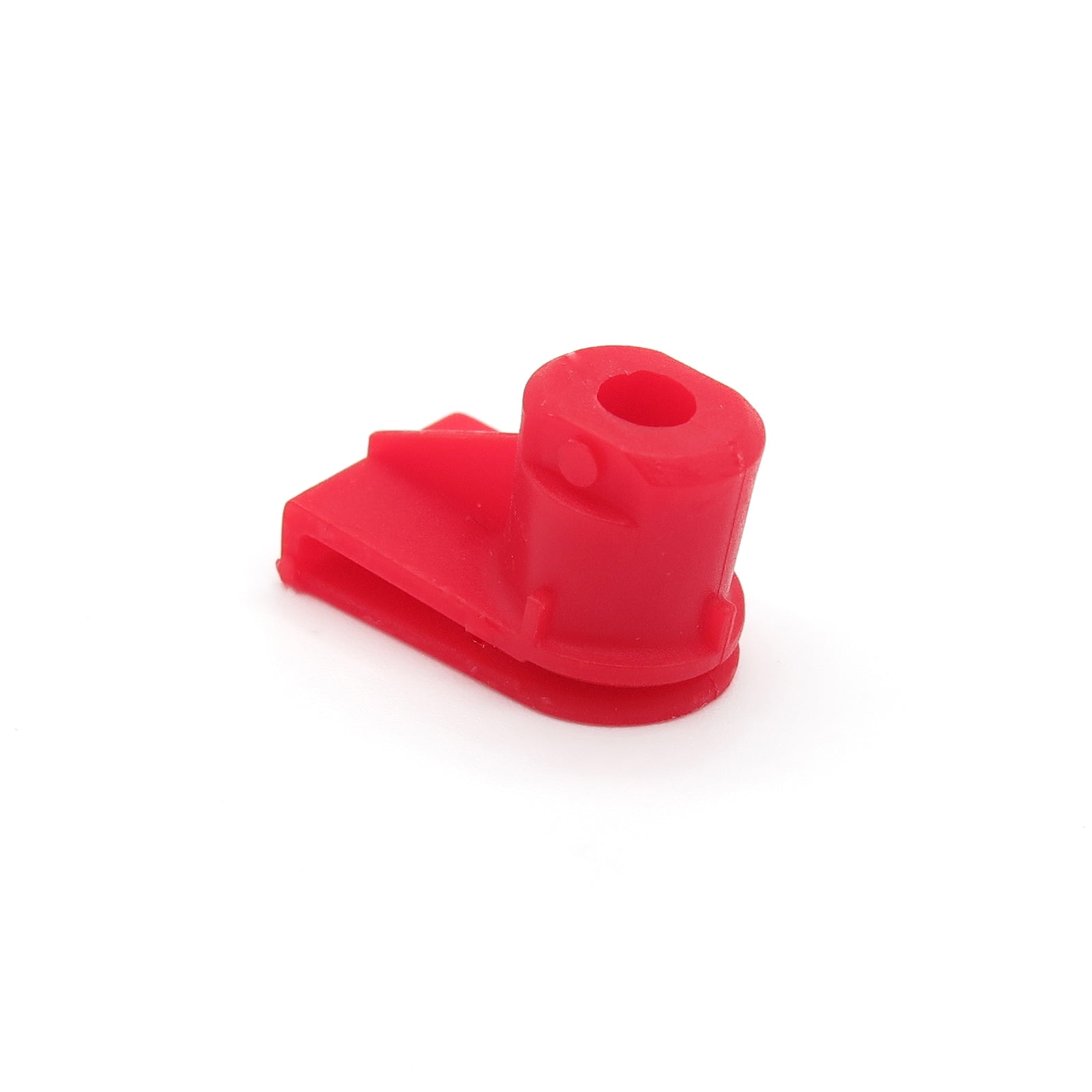 Plastic Fastener, Angled Grommet, Red - image 3