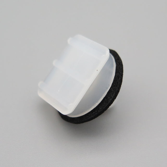 Plastic Trim & Moulding Clip, White with Washer - image 3