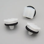 Plastic Trim & Moulding Clip, White with Washer