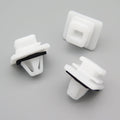 Plastic Trim & Moulding Clip, White with Washer