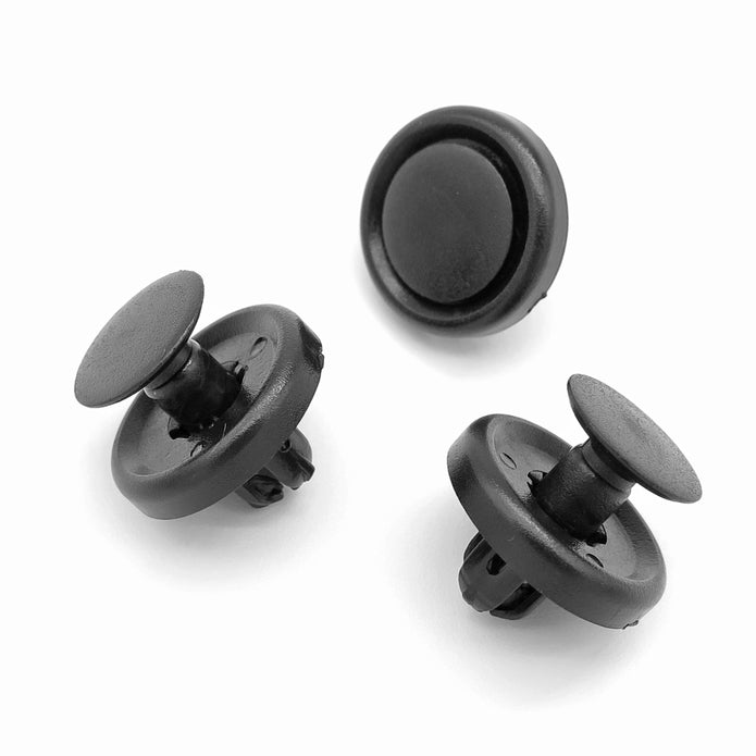 Push Fit Plastic Rivet, Black,
