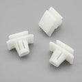 Plastic Fastener, Trim & Moulding Clip, White