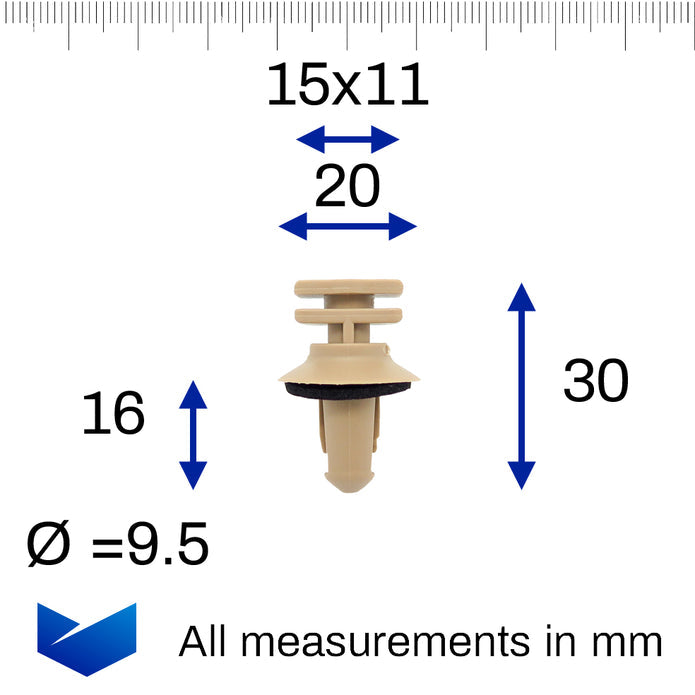 Plastic Fastener, Trim & Moulding Clip, Sill Mouldings - image 2
