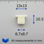 Plastic Lock Nut / Screw Grommet - image 2