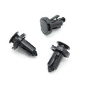 Plastic Fastener, Push Fit Plastic Rivet, 10mm Hole, 18mm Collar, Black