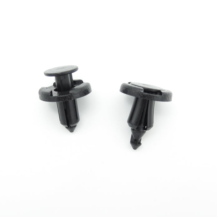 Push Fit Plastic Trim Clip, 8mm Hole, Black - image 3