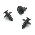 Push Fit Plastic Trim Clip, 8mm Hole, Black