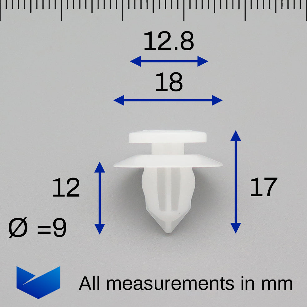Trim Panel Clip, White - image 2